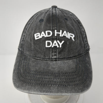 Bad Hair Day Slideback Hat Black One Size Adjustable Embroidered 6 Panel