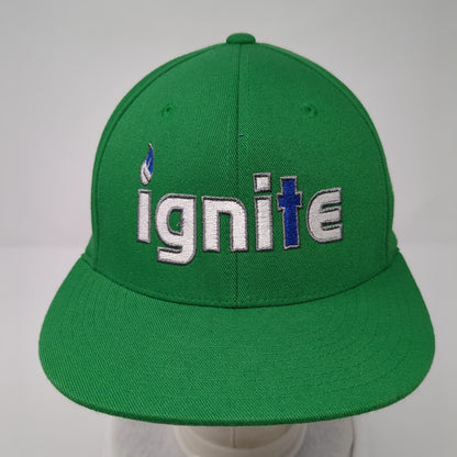 Ignite 811 Fitted Hat Green S/M Flexfit Eleven Elite Series Pacific Headwear