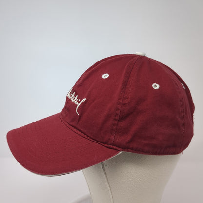 Whitetail Slideback Hat Red One Size Adjustable Embroidered Ouray