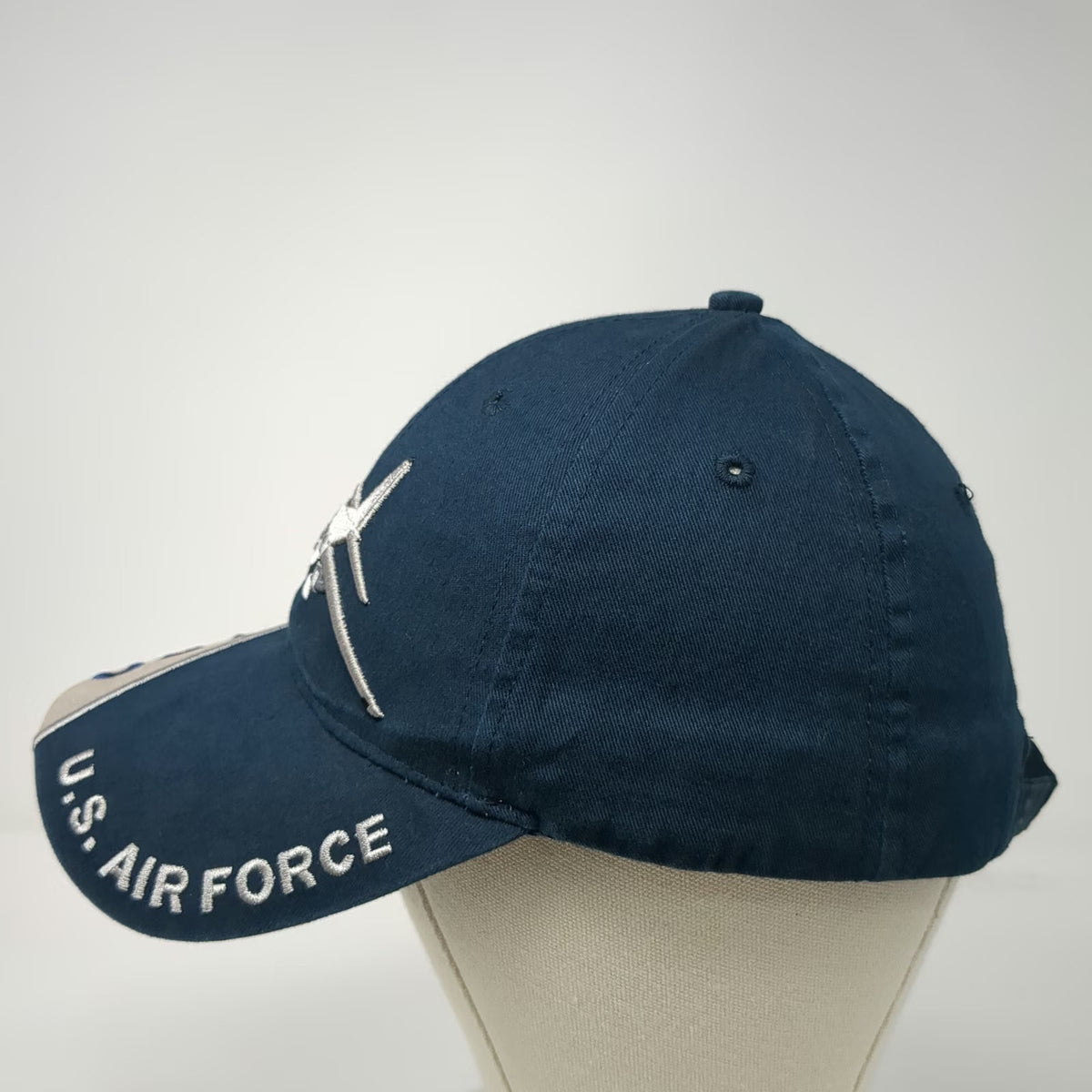 Eagle Crest Baseball Cap Blue One Size C-130 Hercules US Air Force Plane Hat