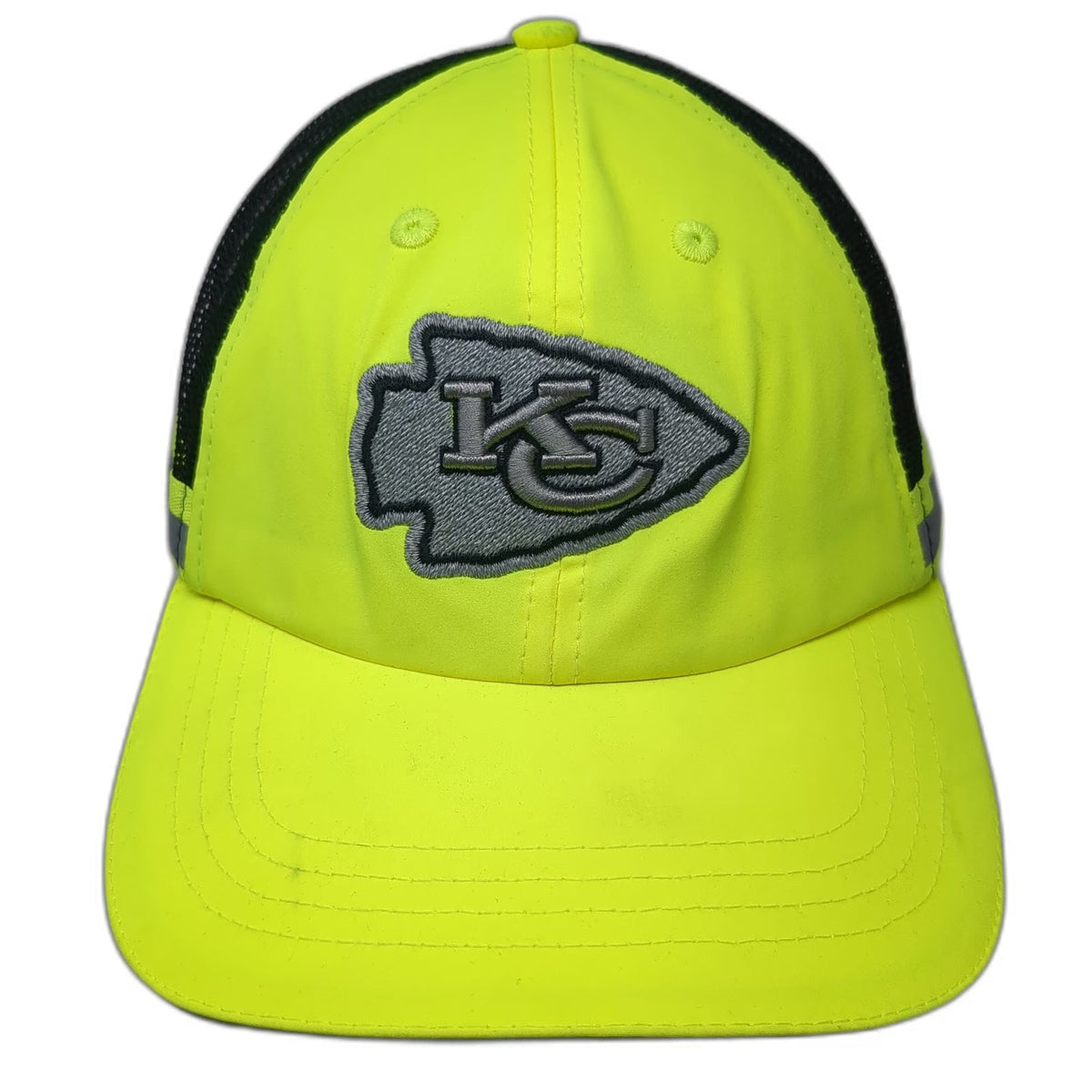 Buffalo Outdoors Kansas City Chiefs NFL Trucker Hat Green OSFM Reflective Mesh