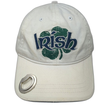 HYP Baseball Cap Beige One Size Irish Shamrock Bottle Opener Embroidery Hat
