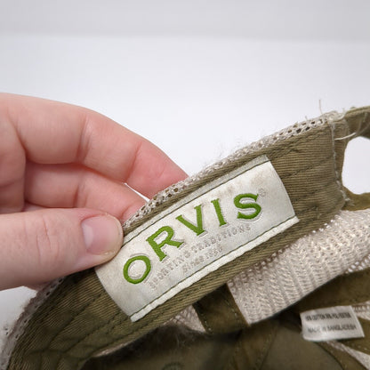 Orvis Slideback Trucker Hat Green One Size Adjustable Mesh Back Embroidered