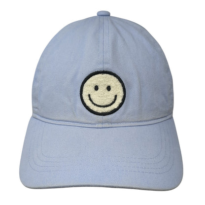 Smiley Face Slideback Hat Blue One Size Adjustable David And Young