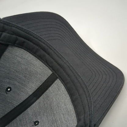 Richardson Trucker Hat Black L Snapback Cowtown Milk & More Leather Patch