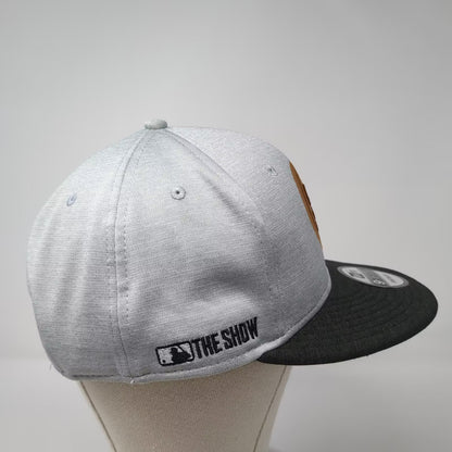 New Era MLB The Show PlayStation Gray Snapback Hat One Size Black Flat Brim