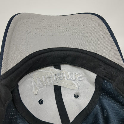 Williams Strapback Baseball Cap Blue OS Adjustable Embroidered Port Authority