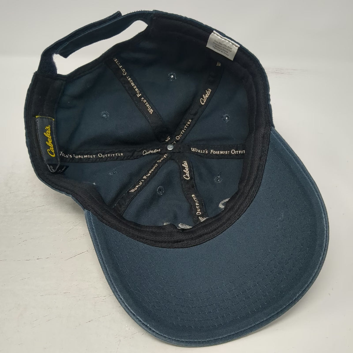 Cabela's Baseball Cap Blue One Size Embroidered Logo Strapback Cotton Hat