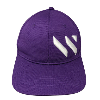 Weka Fitted Hat Purple M/L Embroidered Solid 6 Panel Outdoor OC Sports