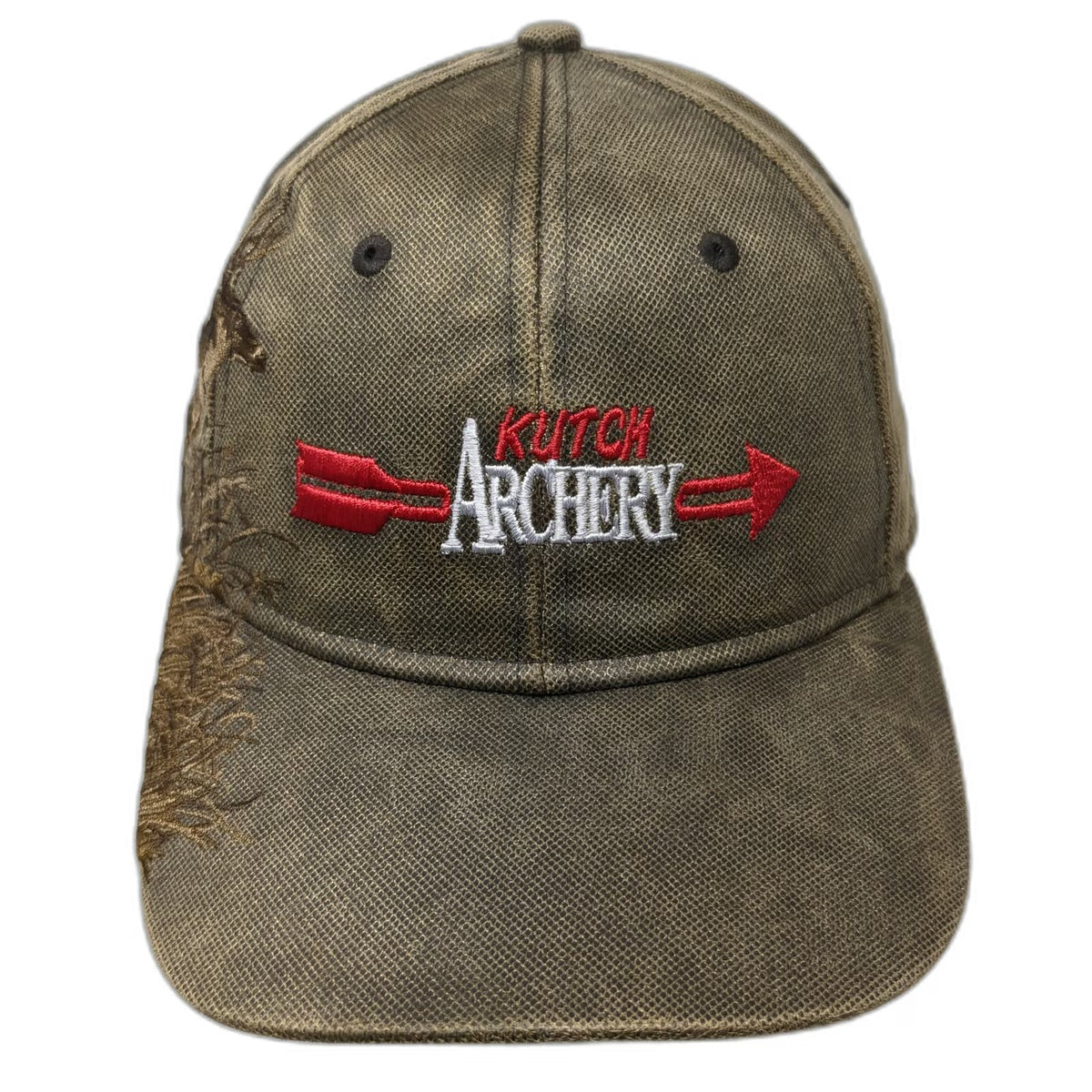 DRI DUCK Baseball Cap Brown One Size Running Buck Embroidery Waxy Cotton Hat