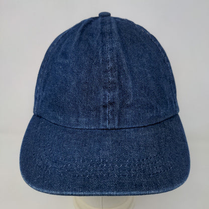 K Accessories Men's Strapback Hat Blue Size OSFM Denim Blank