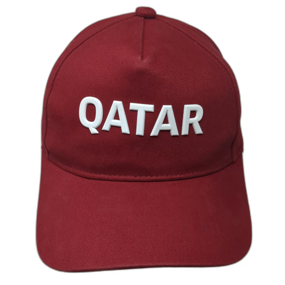 QFA 5 Panel Red Hat One Size 3D Raised Qatar Embroidery Adjustable Slideback
