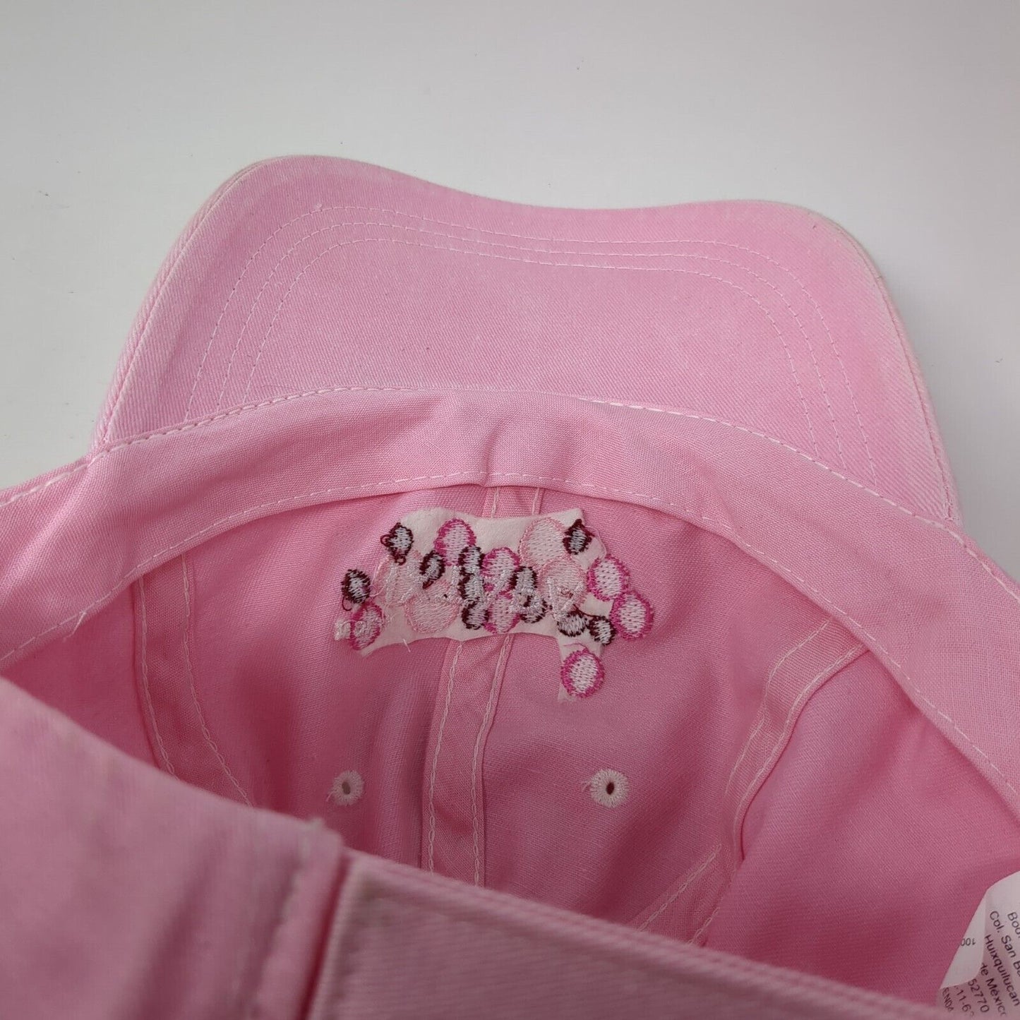 Ixtapa Strapback Hat Pink OSFA Adjustable Embroidered Solid 6 Panel