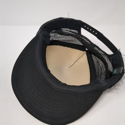 Idaho Freeride Snapback Trucker Hat Black One Size Mesh Back District
