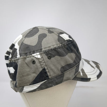 Headwear Guru Gray Army Cap One Size Camo Urban Strapback Flat Top Cadet Hat