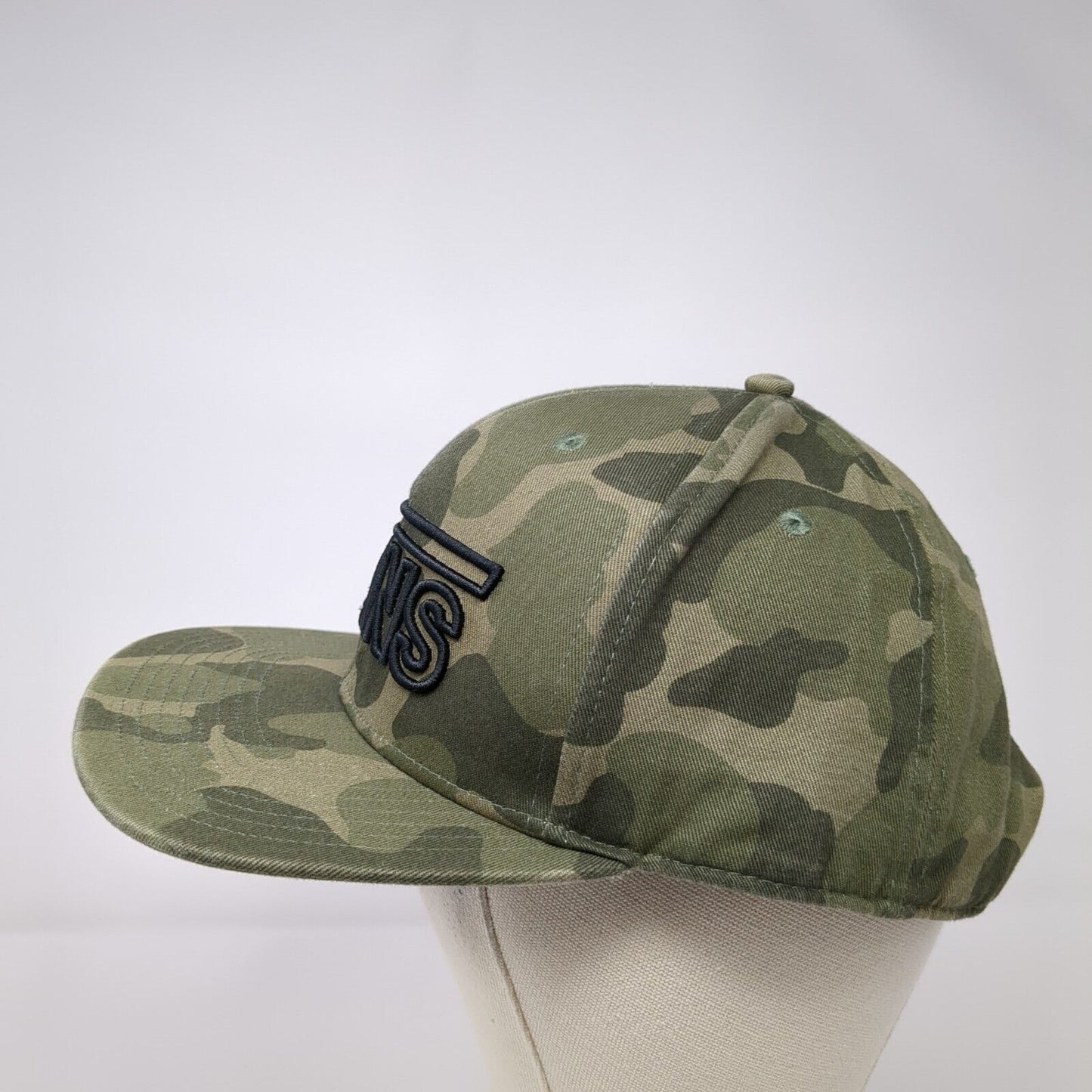 VANS Snapback Hat Camouflage One Size Embroidered Adjustable 6 Panel