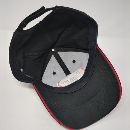 Standard Air Supply Strapback Hat Black One Size Adjustable Embroidered