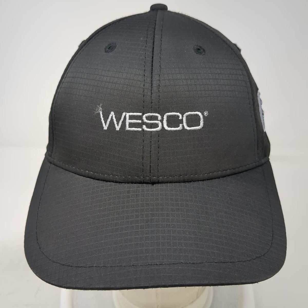 Cap America Baseball Cap Black OSFM Wesco Embroidered Golf Logo Strapback Hat