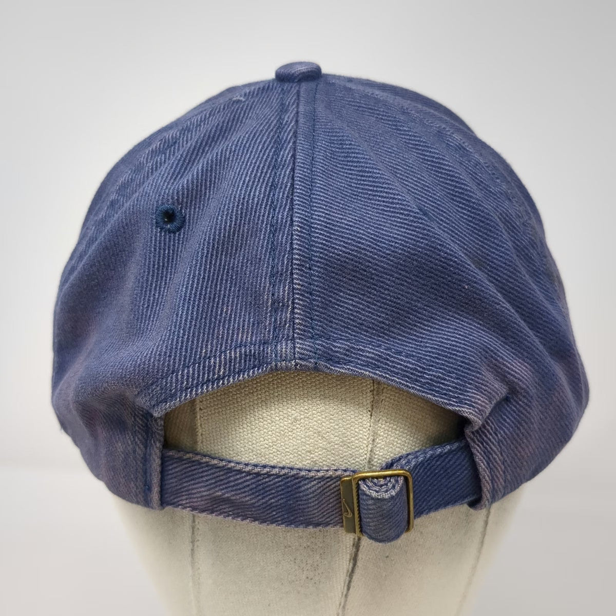 Nike Baseball Cap Blue One Size Athletics Logo Embroidered Slideback Cotton Hat