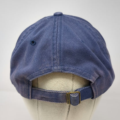 Nike Baseball Cap Blue One Size Athletics Logo Embroidered Slideback Cotton Hat