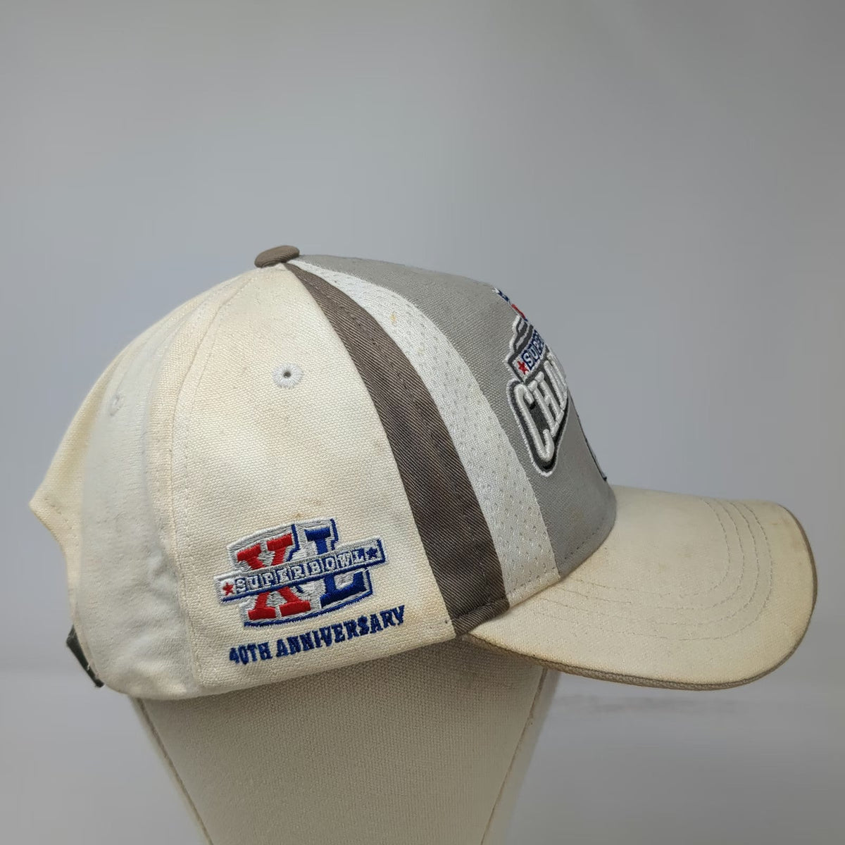 Pittsburgh Steelers NFL Reebok Cap Beige One Size Super Bowl XL Champions Hat
