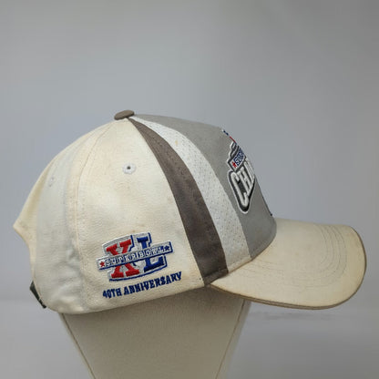 Pittsburgh Steelers NFL Reebok Cap Beige One Size Super Bowl XL Champions Hat