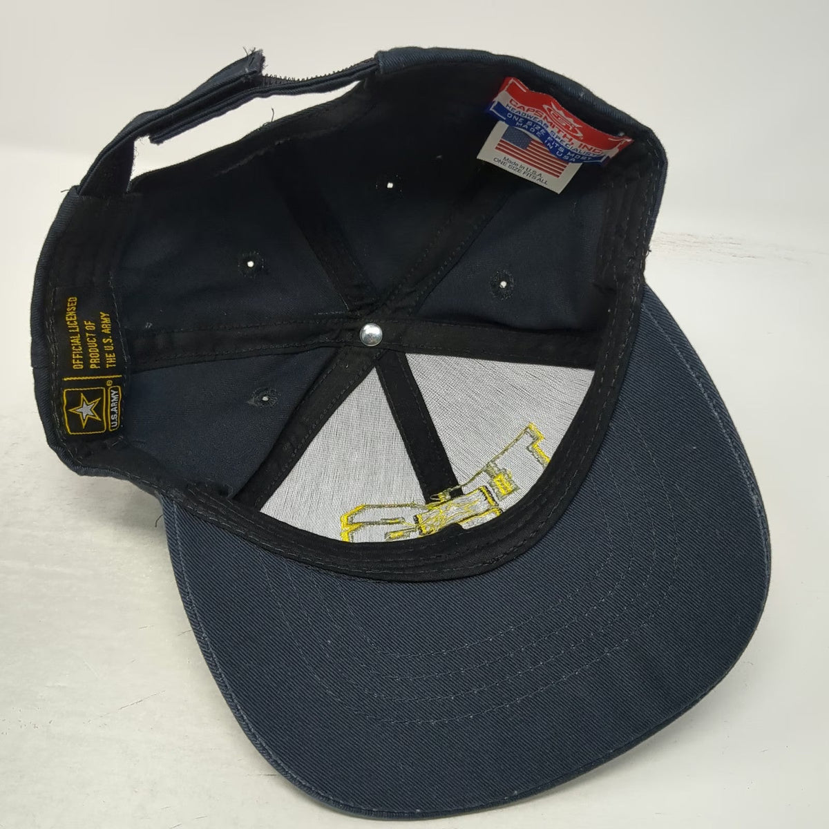 Capsmith U.S. Army Blue One Size Baseball Cap Hat Star Embroidered Strapback USA