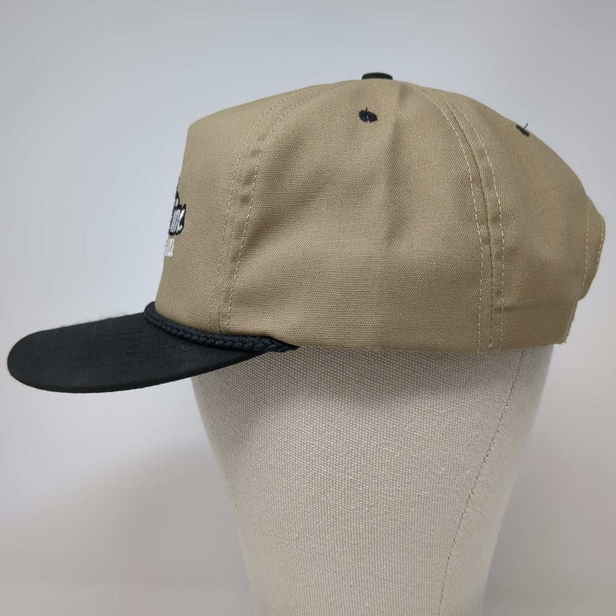 Mad Hatters Inc 5 Panel Beige Black One Size Prime Inc Trucking Rope Hat