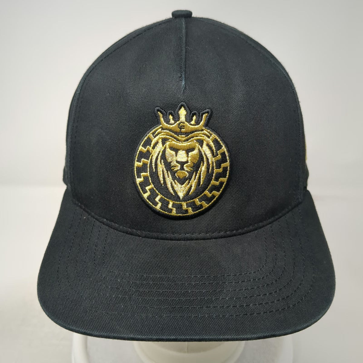 Florence Cap's 5 Panel Black One Size Snapback Lion Un Hijo de Dios Spanish Hat