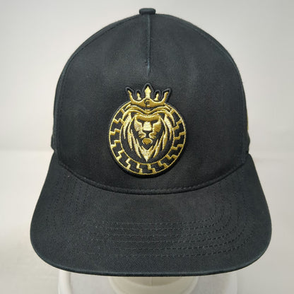 Florence Cap's 5 Panel Black One Size Snapback Lion Un Hijo de Dios Spanish Hat