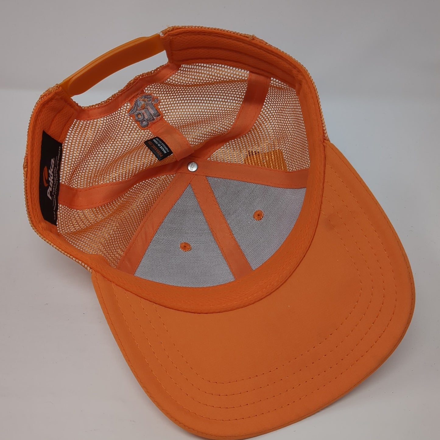 Marathon Pipe Line Trucker Hat Orange One Size Adjustable Mesh Back Pukka
