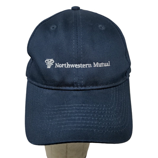 Port & Company Men's Strapback Hat Blue Embroidered Northwestern Mutual Logo