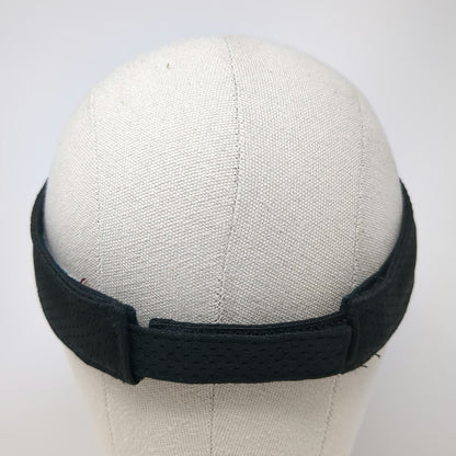 Augusta Sportswear Visor Black One Size Skull Pistons Mesh Strapback Hat Biker