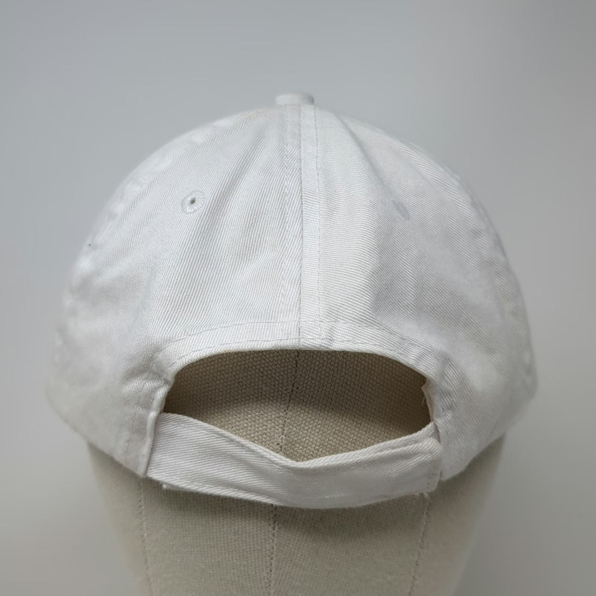 LogoUp Baseball Cap White One Size Blue Walleye Outpost Lac Achepabanca Fish Hat