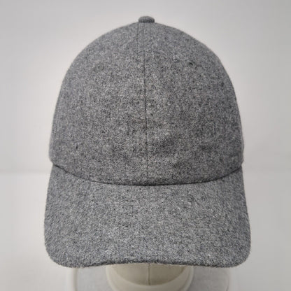 Unbranded Slideback Hat Gray One Size Adjustable Vented Holes 6 Panel Blank
