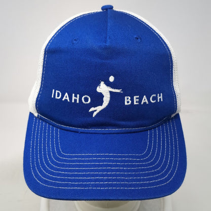 Port Authority Trucker Hat Blue One Size Idaho Beach Volleyball Snapback