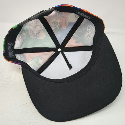 Dragon Ball Z 5 Panel Blue One Size Goku Vegeta Anime Graphic Snapback hat