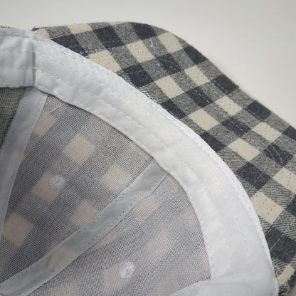 Cocus Pocus Baseball Cap Gray White One Size Buffalo Check Slideback Hat