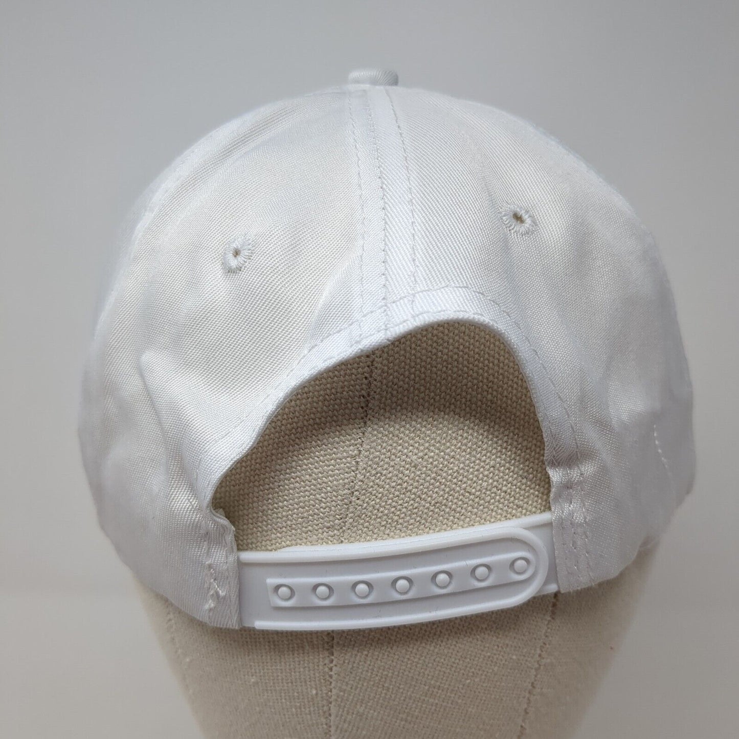 In God We Trust Snapback Hat White OS Adjustable Patriotic 6 Panel Polyester