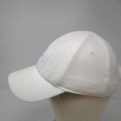 Nike Baseball Cap White One Size Dri-FIT Heritage86 Mesh Slideback Hat Swoosh