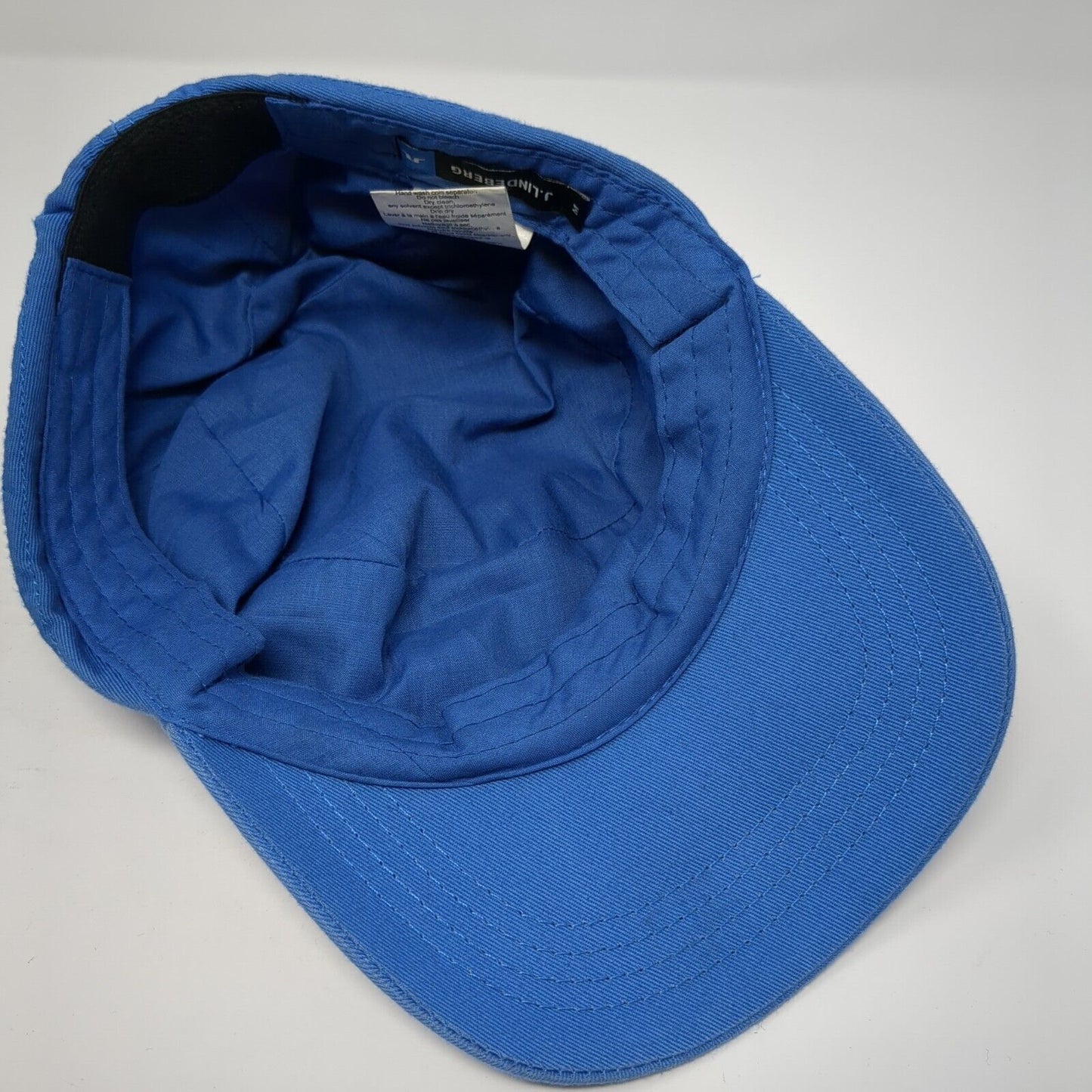 J. Linderberg Cadet Army Cap Blue Medium Lightweight Emblem Blank Cotton
