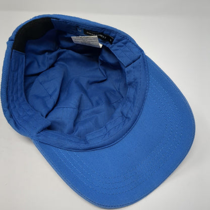 J. Linderberg Cadet Army Cap Blue Medium Lightweight Emblem Blank Cotton