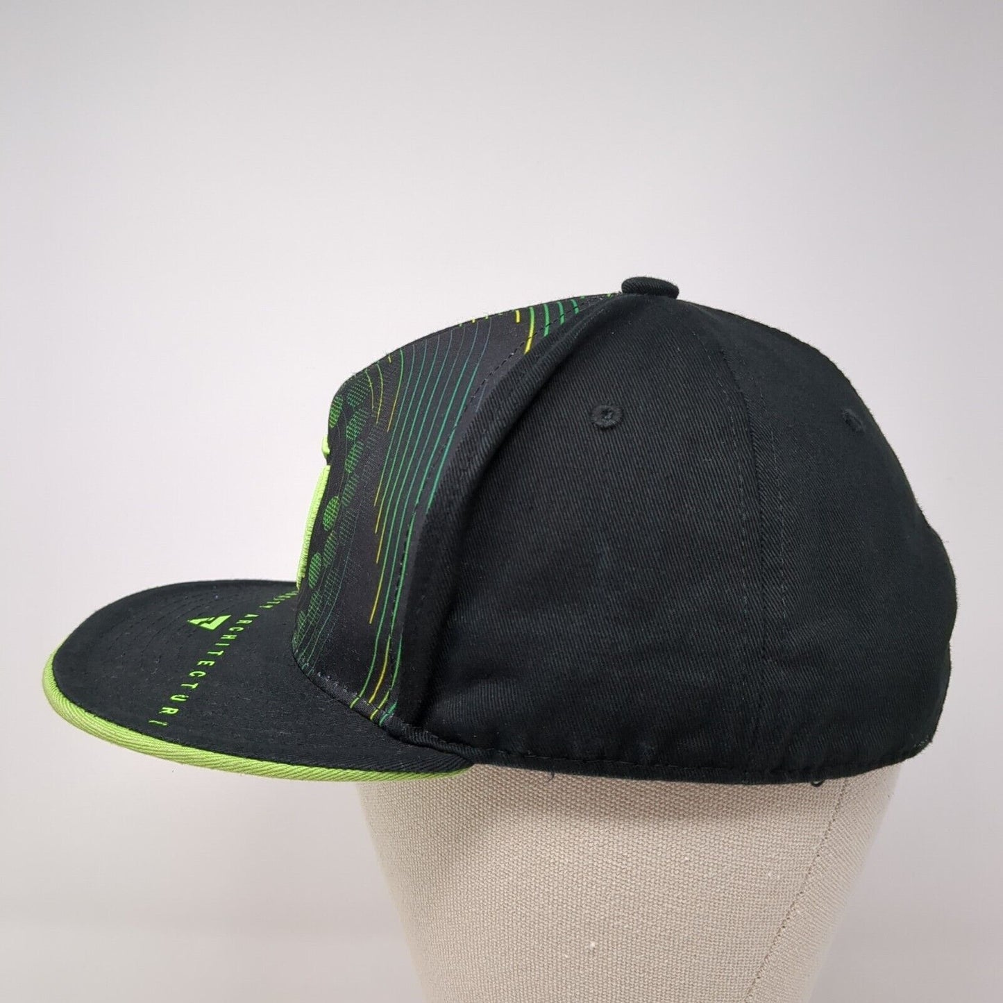 Velocity Architecture Snapback Hat Black One Size Adjustable Embroidered XBOX