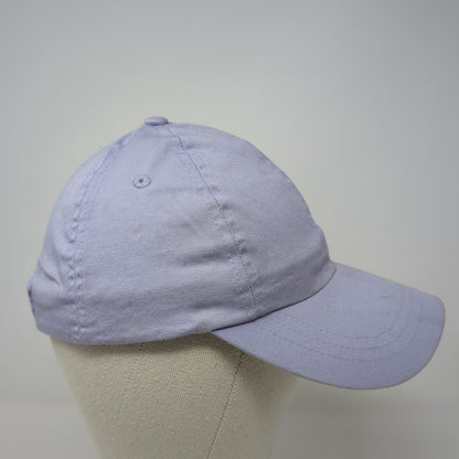Unbranded Strapback Hat Blue One Size Adjustable Blank Solid 6 Panel