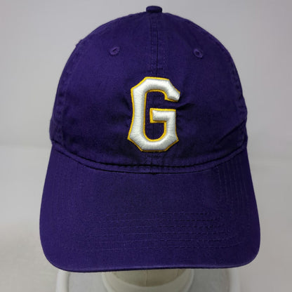 Pacific Headwear Baseball Cap Purple One Size White Yellow G Logo Hat Slideback