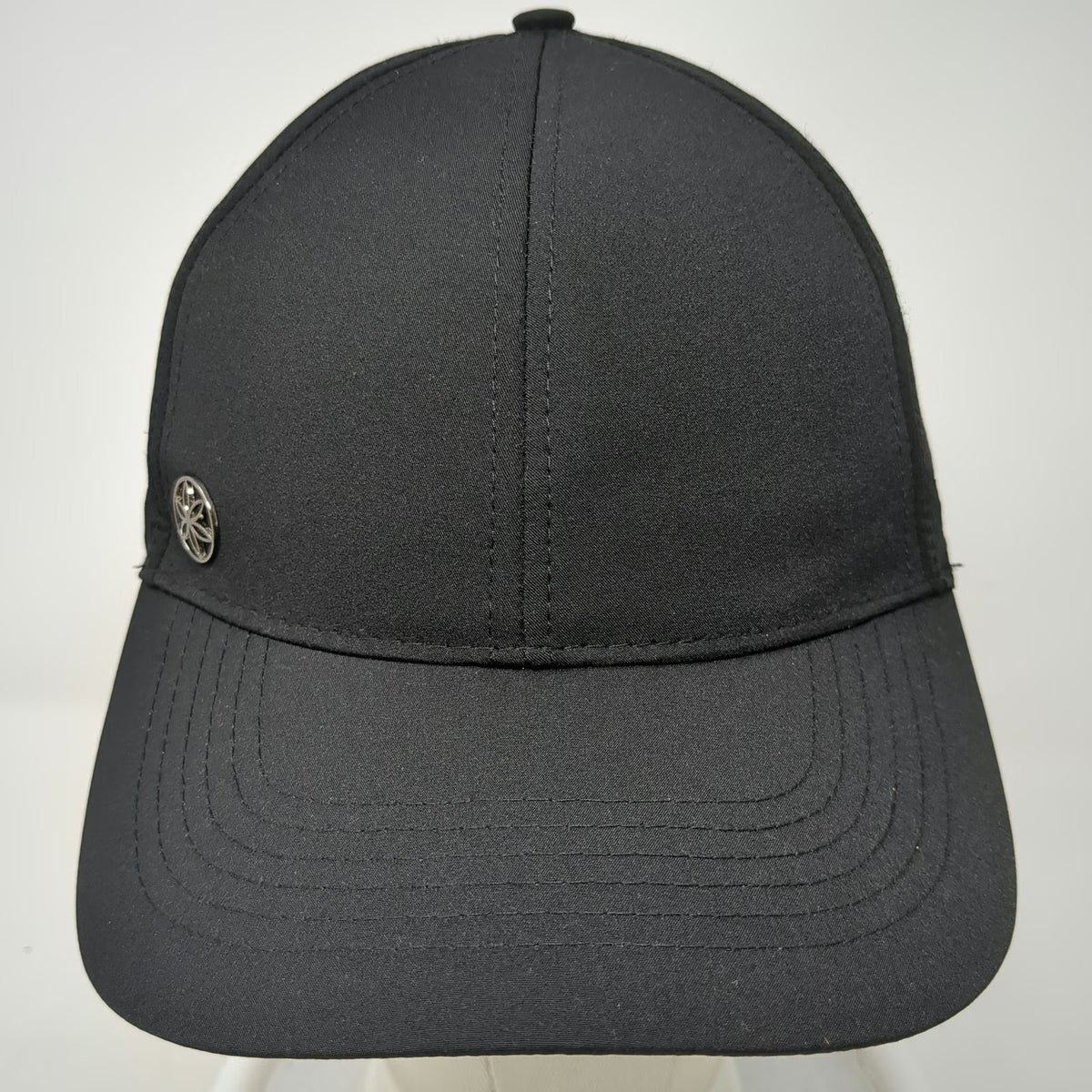 Gaiam Baseball Cap Black One Size Perforated Slideback Hat Running Athletic