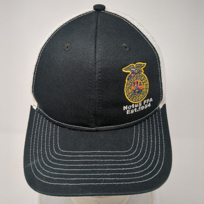 Notus FFA Est. 1954 Snapback Trucker Hat Black OS Adjustable Mesh Port Authority