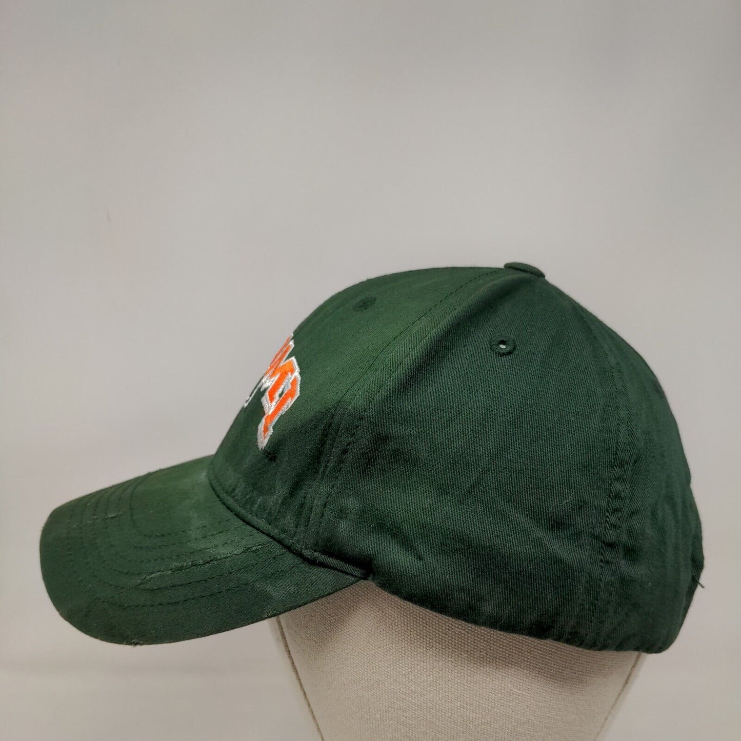 Miami University Hurricanes Strapback Hat Green OSFA Captivating Headwear NCAA