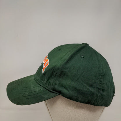 Miami University Hurricanes Strapback Hat Green OSFA Captivating Headwear NCAA