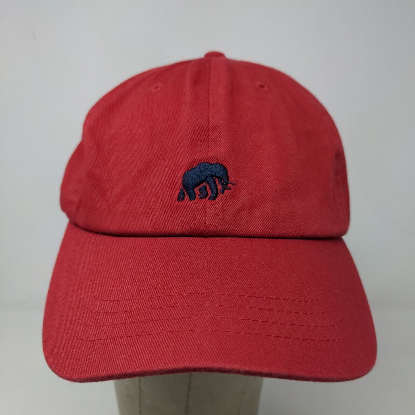 Banana Republic Men's Slideback Hat Red Size S/M Embroidered Elephant Logo